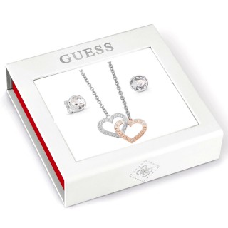 Guess Jewellery Set Necklace & Earrings GEJUBT01043
